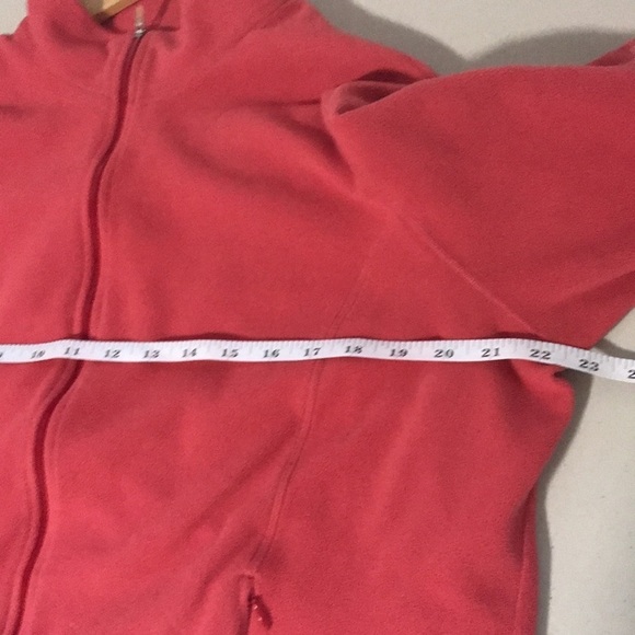 L.L. Bean salmon fleece full zip lightweight jacket size XL/Reg - Picture 7 of 9